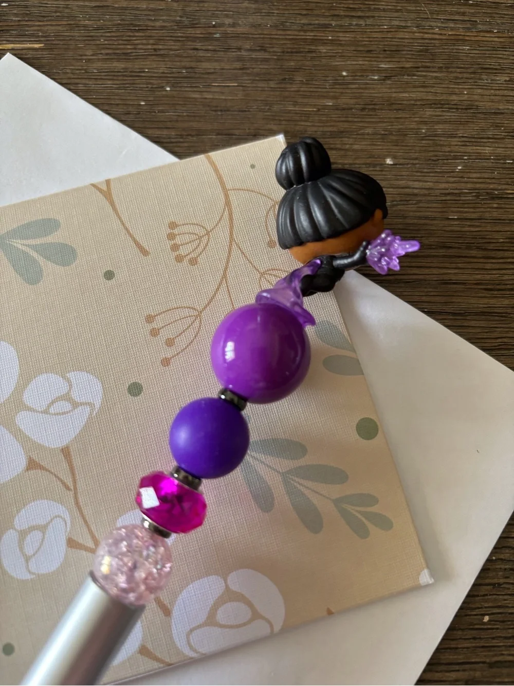 Marvel Doorables: Captain Marvel: Proton handmade beaded pen